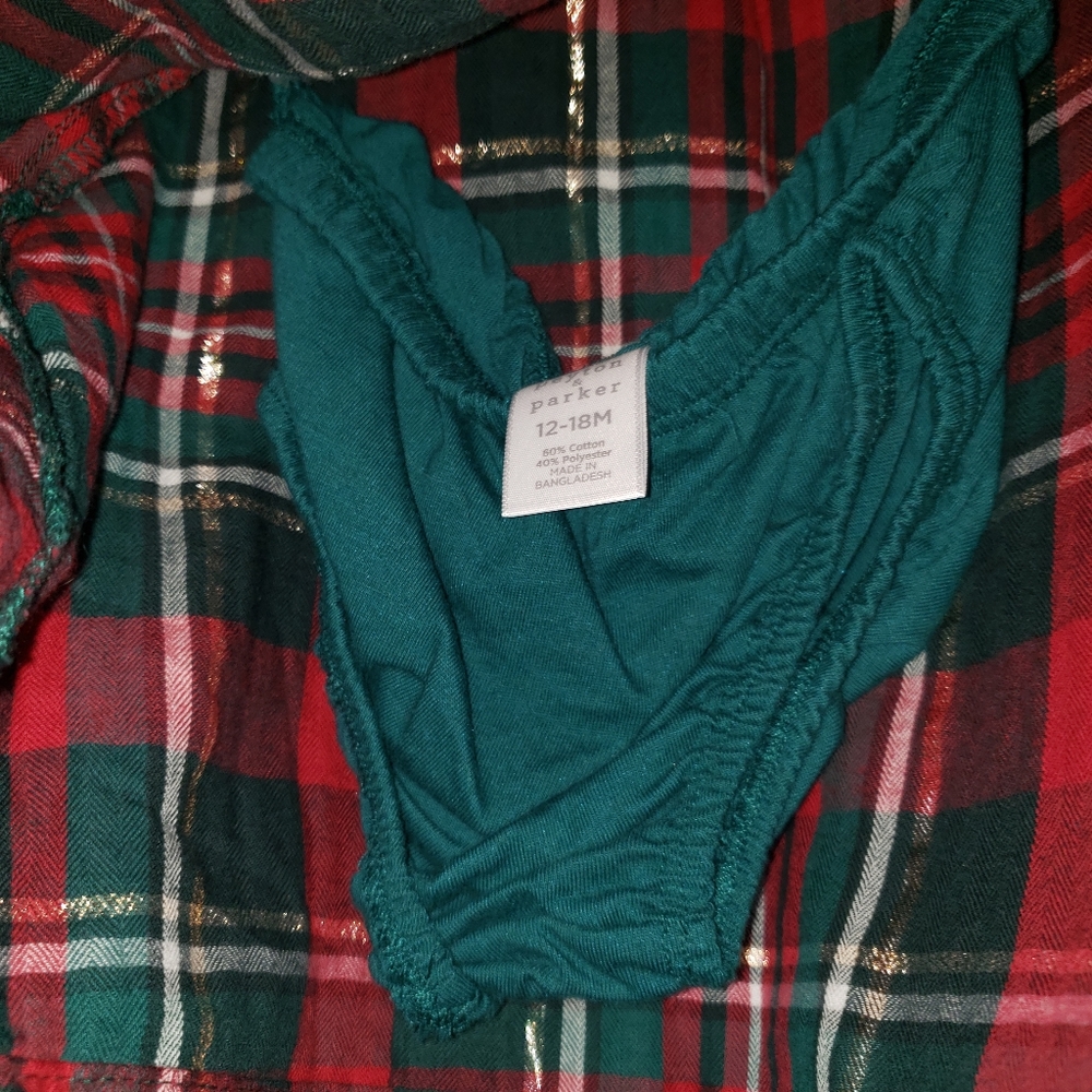 NEW! Payton & Parker plaid holiday dress 12-18mo - Picture 4 of 7
